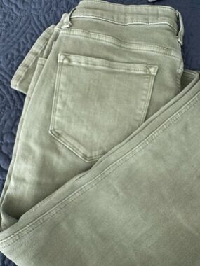 VERVET BY FLYING MONKEY Olive Green Skinny Jeans